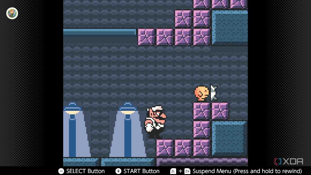 Screenshot of Wario Land 3 on the Game Boy Color on the Nintendo Switch Online service