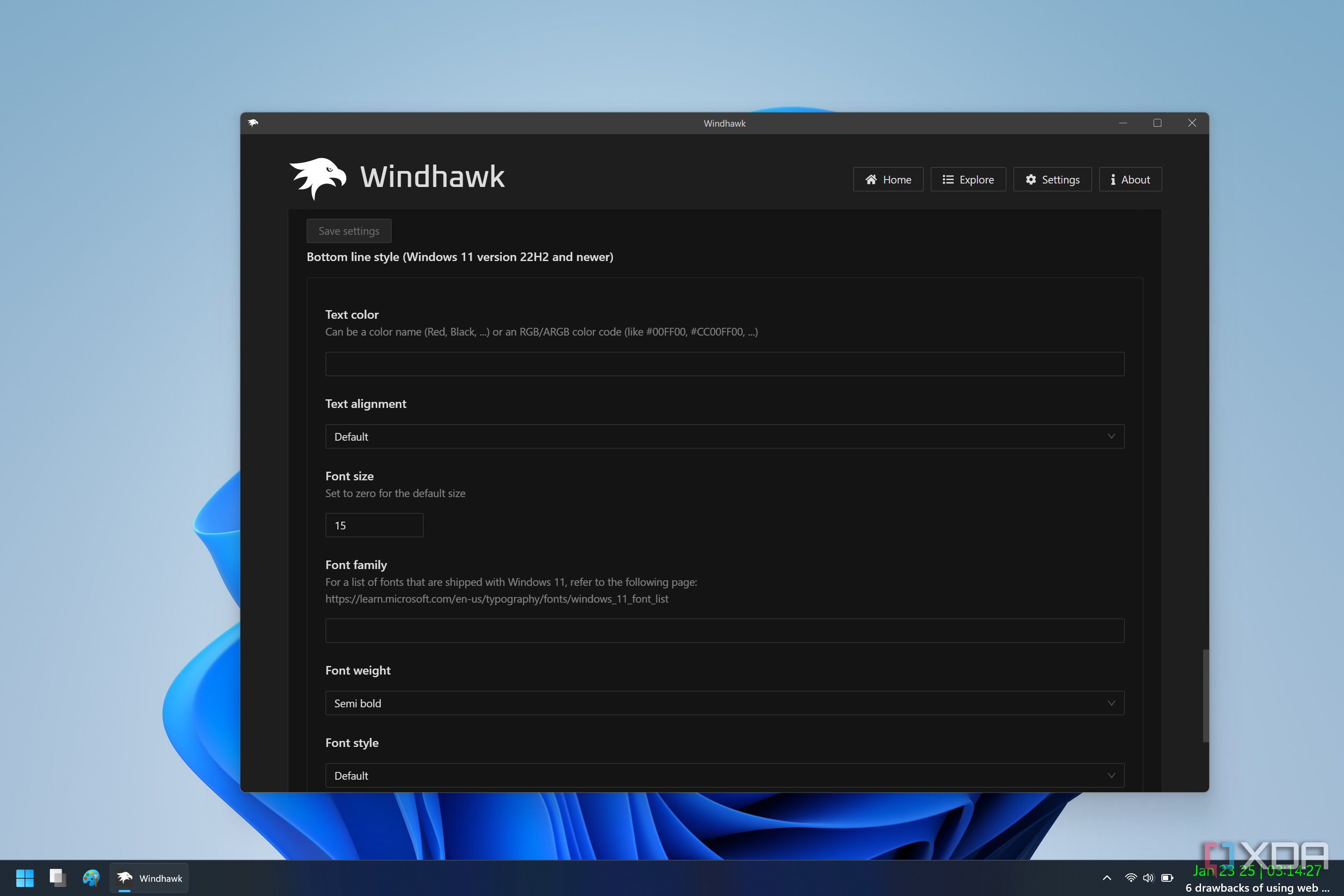 S Line Taskbar I made the Windows 11 taskbar truly my own with these customizations