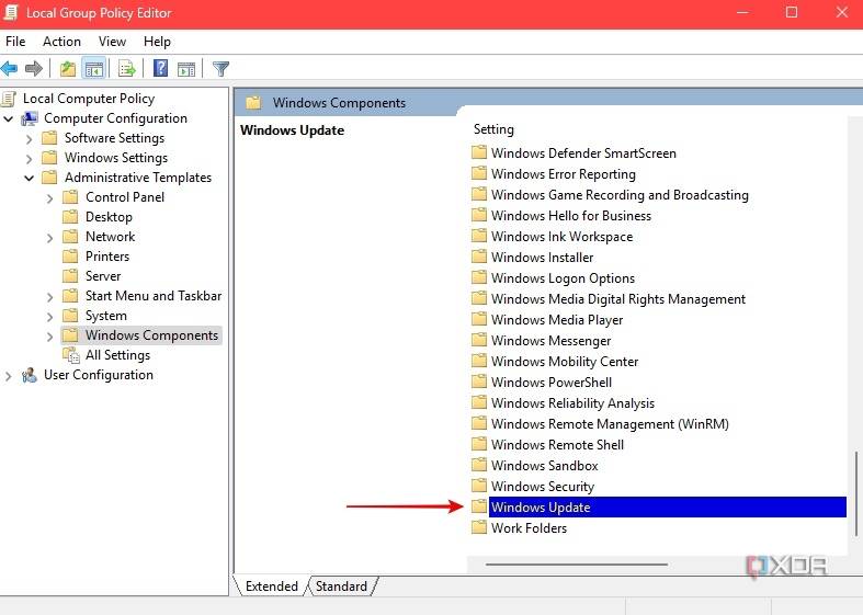 Windows Updates in GPE