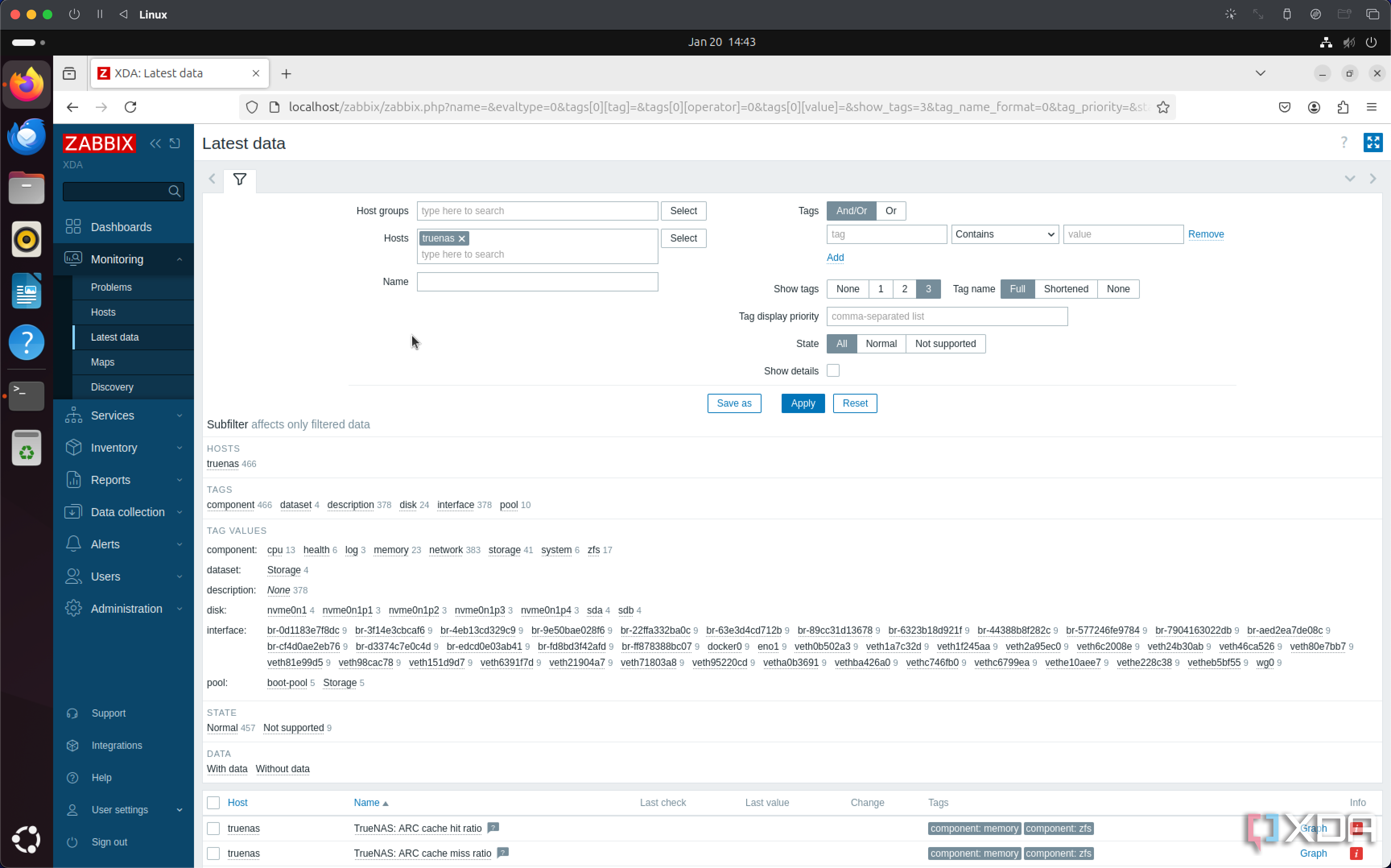 zabbix-truenas-data