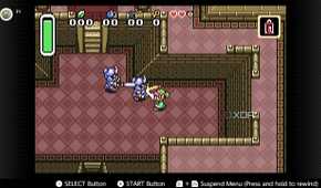 Screenshot of The Legend of Zelda A Link to the Past Four Swords on the Game Boy Advance on the Nintendo Switch Online service