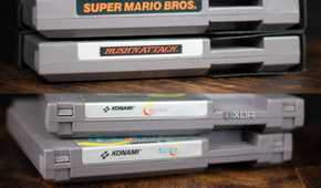 NES cartridges with and without tabs comparison