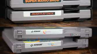 NES cartridges with and without tabs comparison