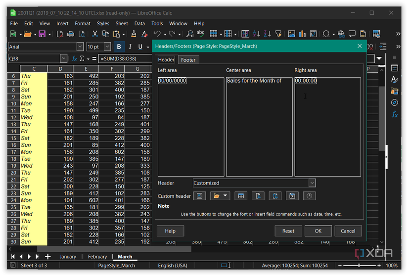 screenshot shows libreoffice spreadsheet adding data