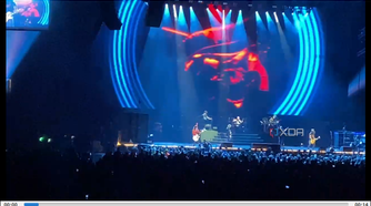 Shows VLC recording and editing live performance for concert