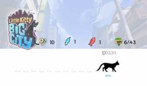 Little Kitty, Big City loading screen with collectibles