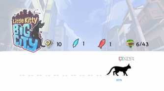 Little Kitty, Big City loading screen with collectibles