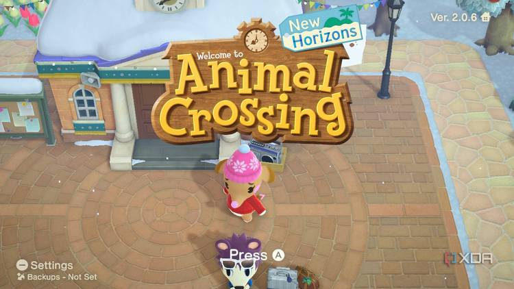 Animal Crossing: New Horizons Opening Screen