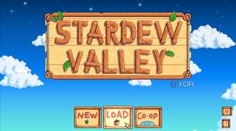 Stardew Vallley opening screen