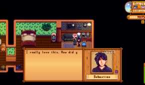 Avatar giving gift in Stardew Valley