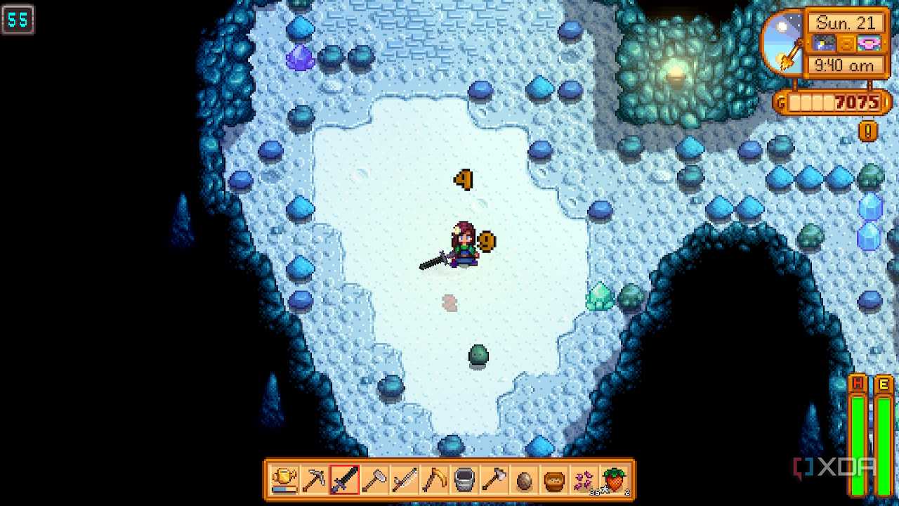 Avatar fighting in mines in Stardew Valley