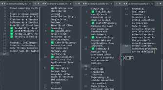4 colum view Sublime Text
