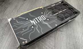 acer b580 arc gpu showing the backplate side