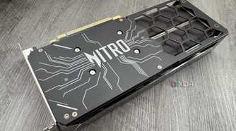 acer b580 arc gpu showing the backplate side