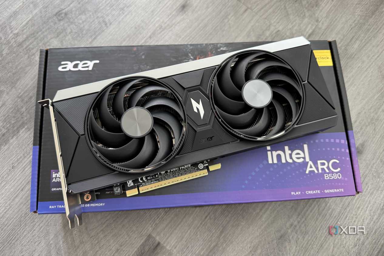 acer b580 arc gpu on box