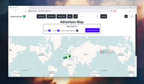 Checking the Map in AdventureLog