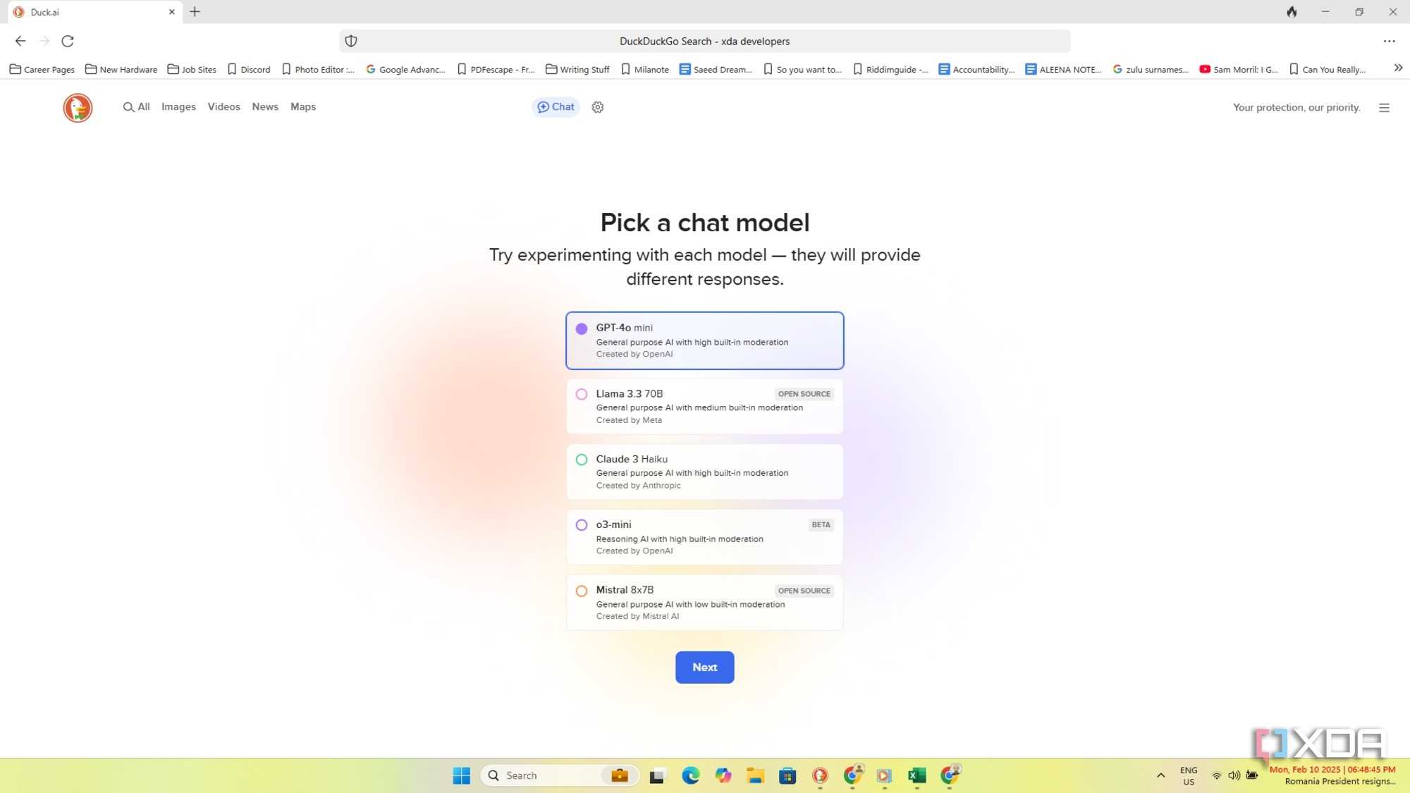 Anonymous AI chats