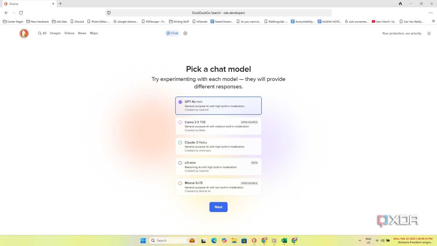 Anonymous AI chats