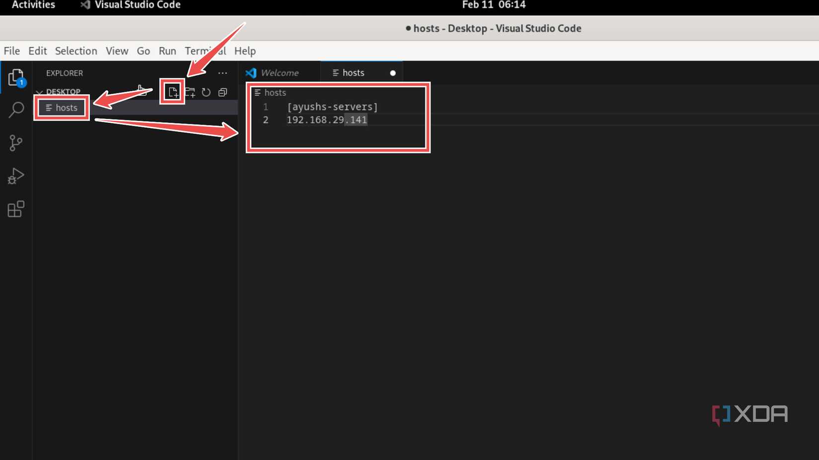 Creating the hosts file for Ansible
