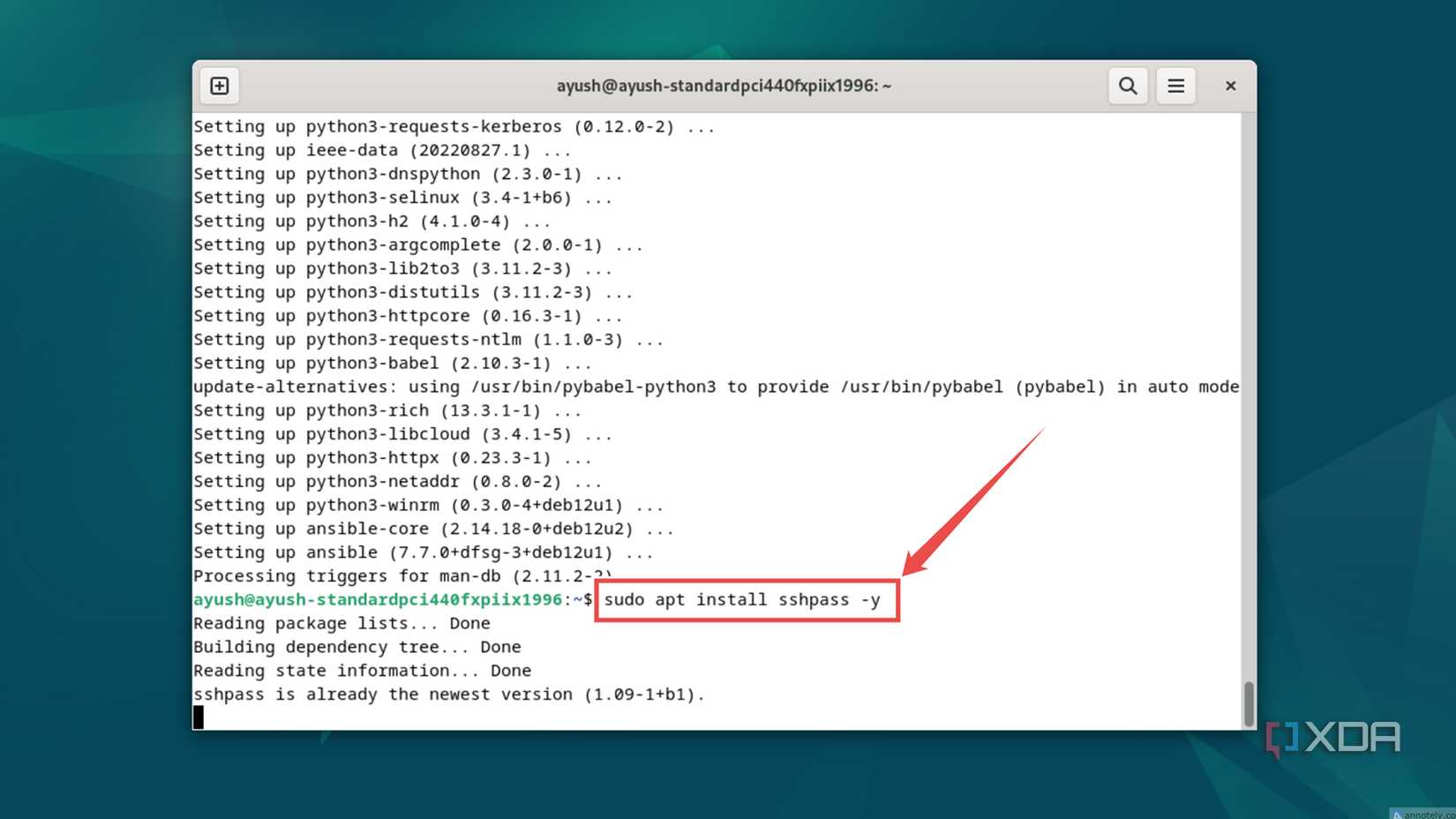 Installing SSHPass in Debian