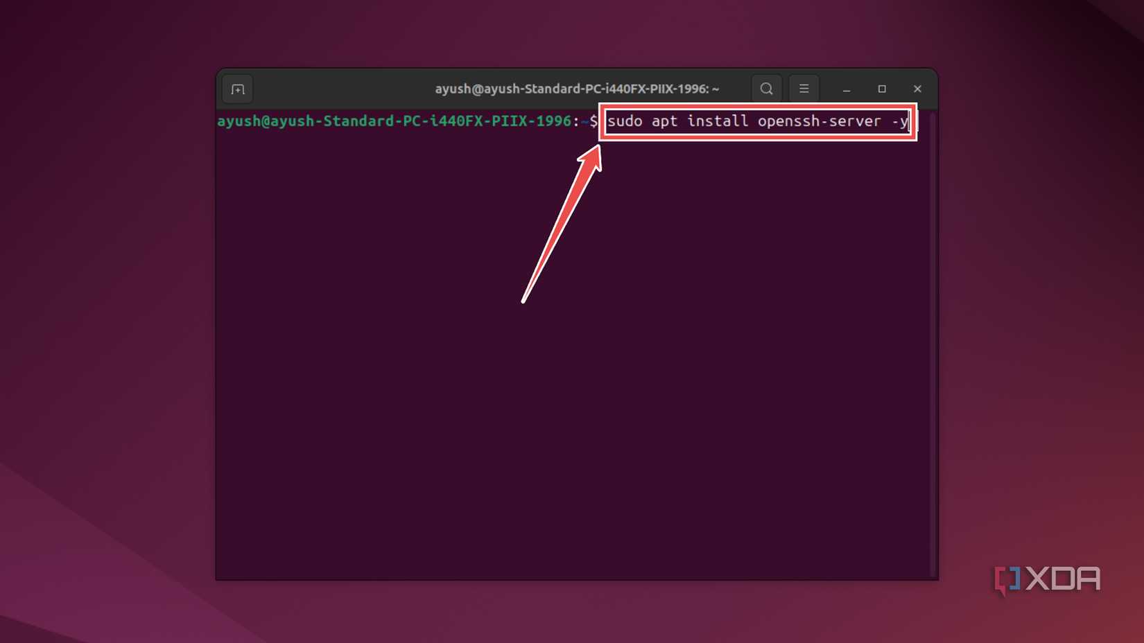 Installing OpenSSH on an Ubuntu VM