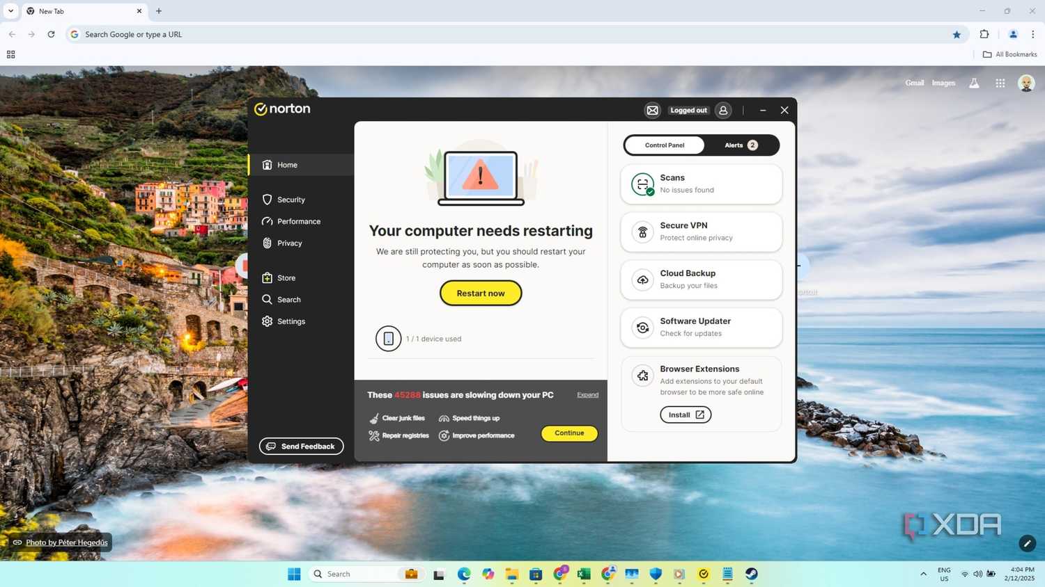 Norton Antivirus Interface