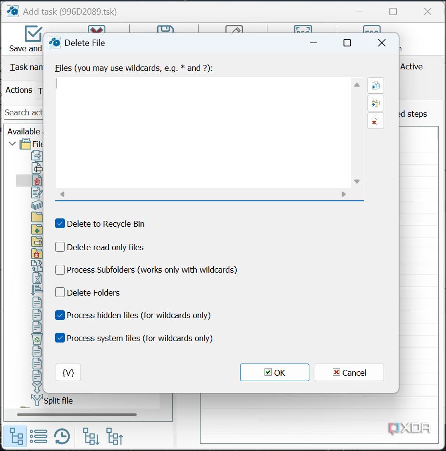 Automate file deletion