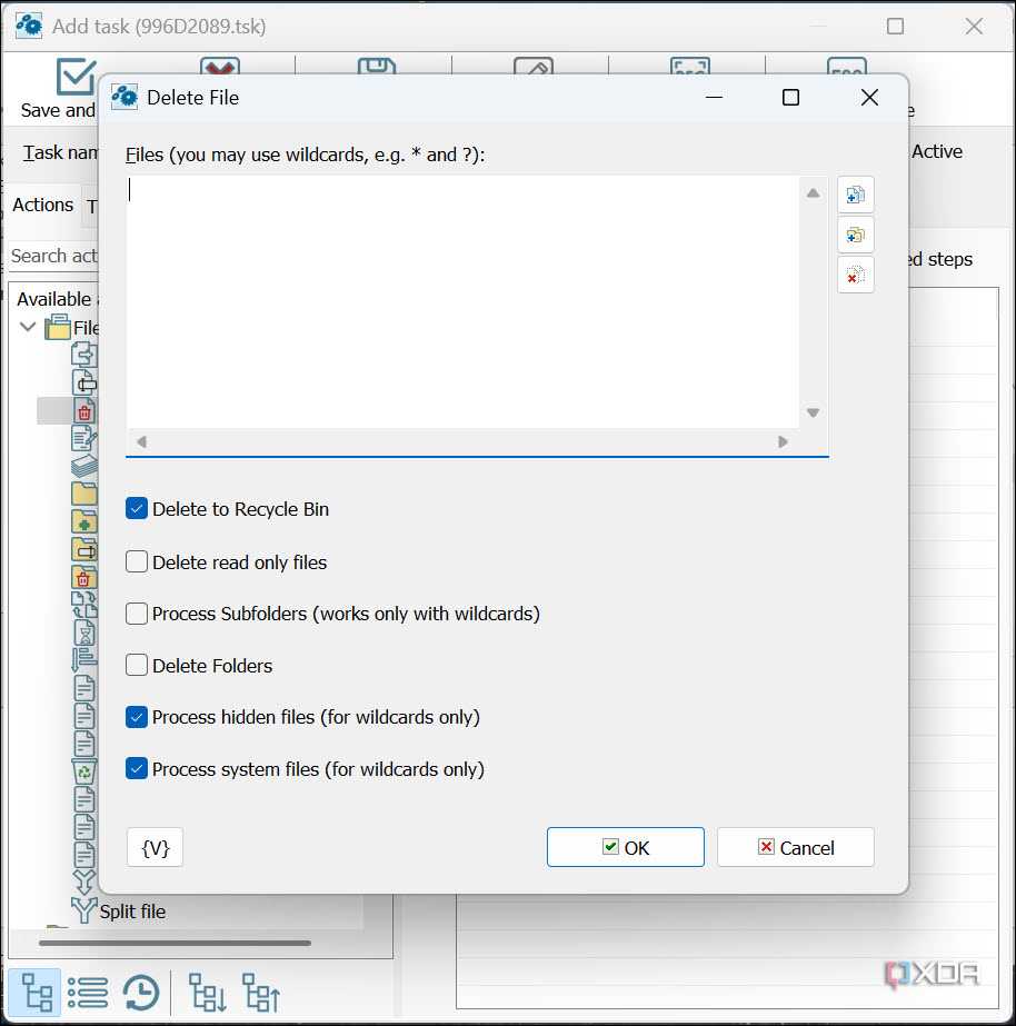 Automate file deletion