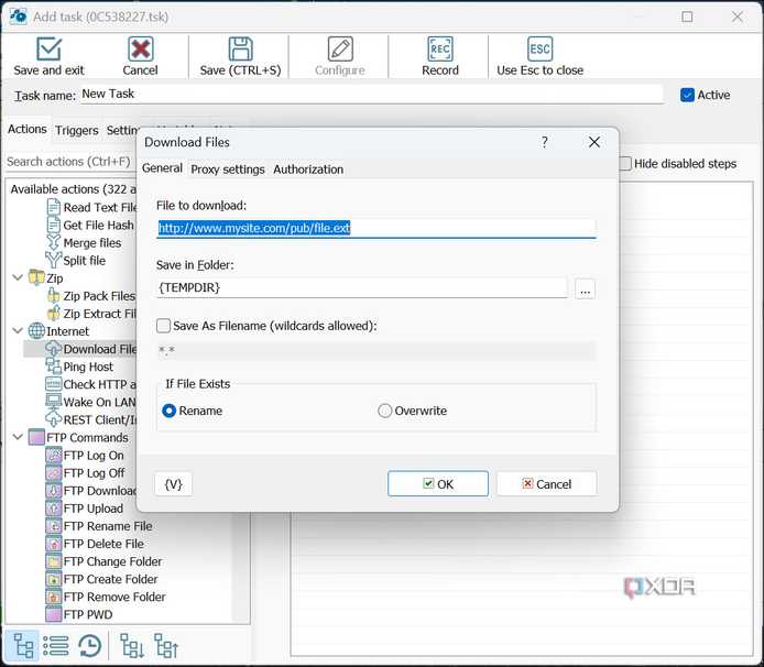 Automate file downloading
