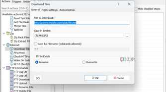 Automate file downloading