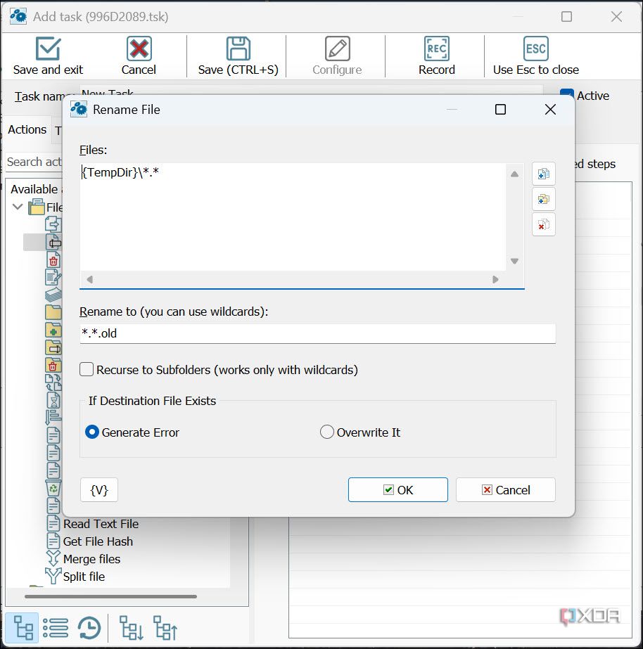 Automate file renaming