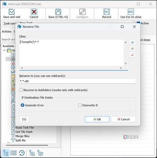 Automate file renaming