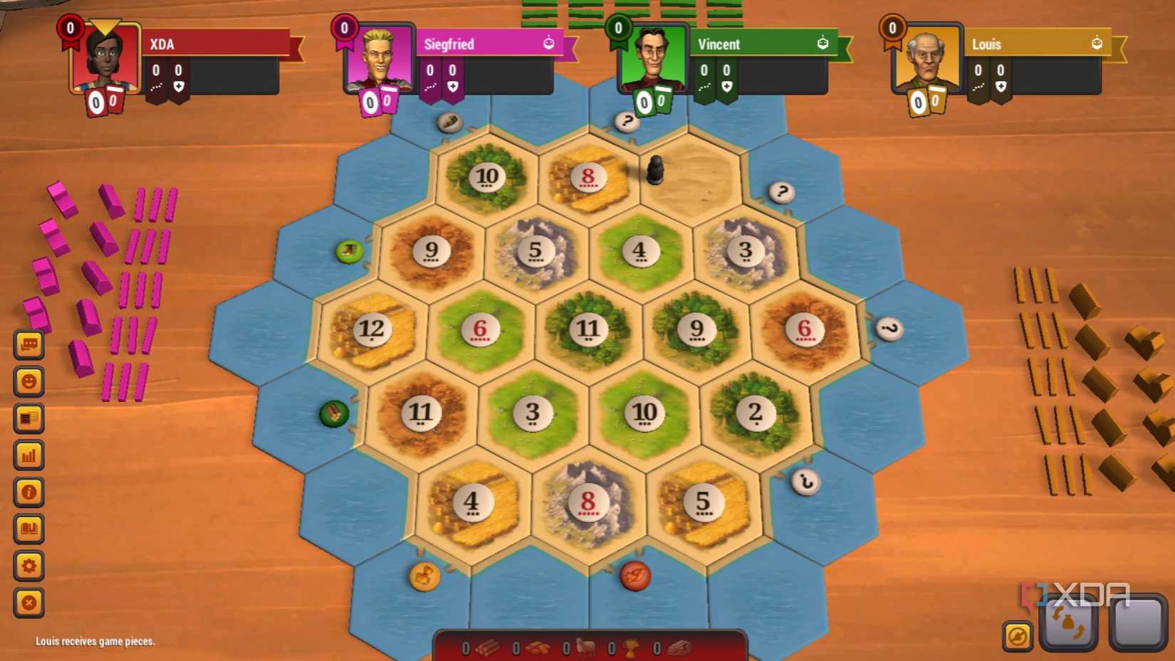 screenshot of catan universe game