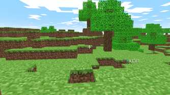 screenshot of classic minecraft running in a web browser.