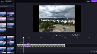 Clipchamp editing window