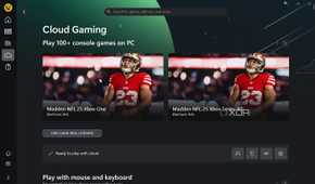 Xbox app on Windows 11 showing cloud-supported games