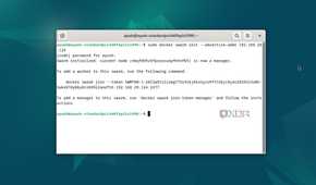 Creating a Docker Swarm manager