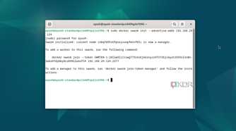 Creating a Docker Swarm manager