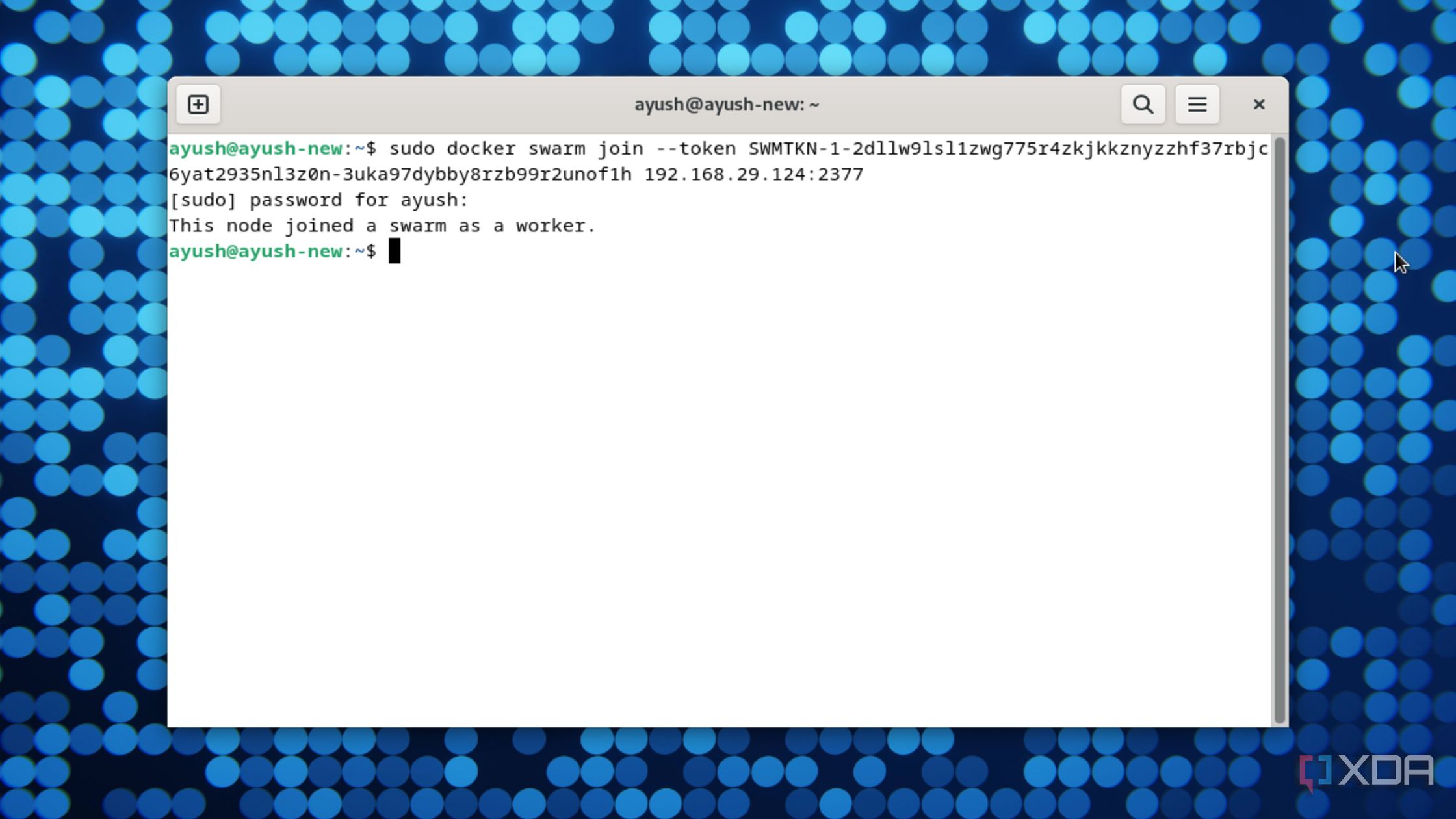 Adding a new Docker worker node in Docker Swarm