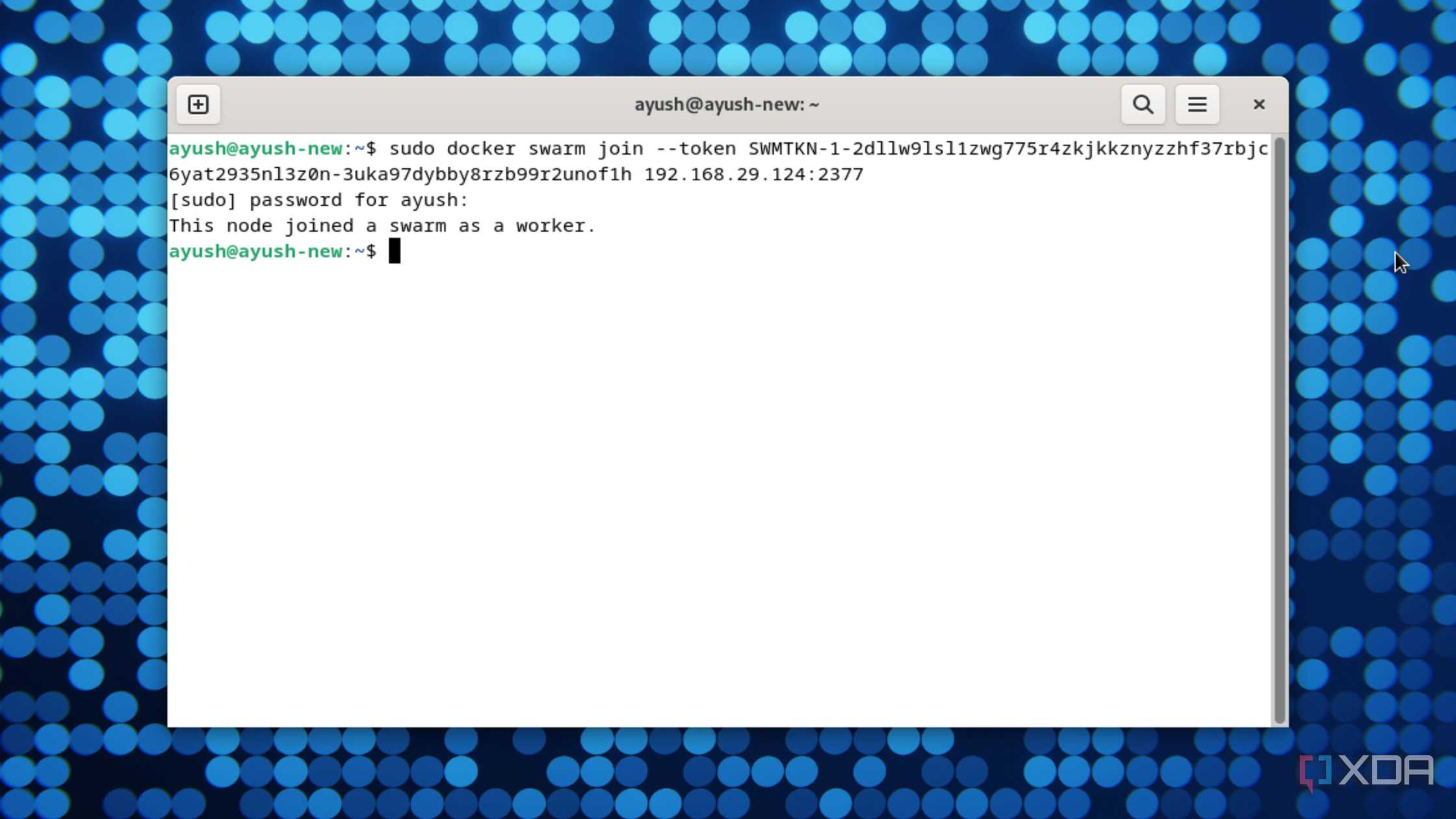 Adding a new Docker worker node in Docker Swarm