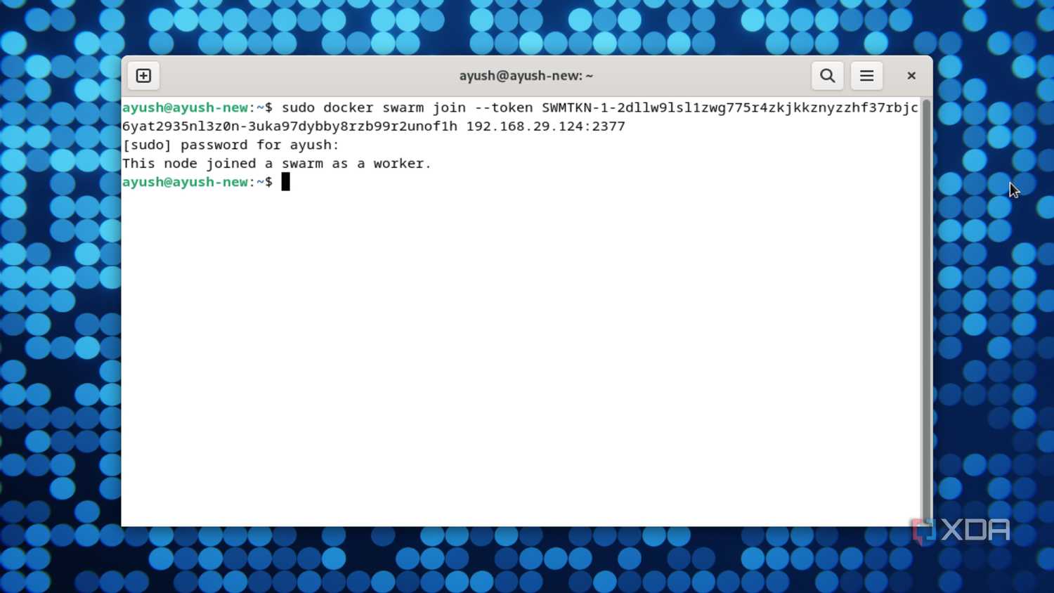 Adding a new Docker worker node in Docker Swarm