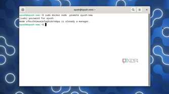 Promoting a node to a manager in Docker Swarm