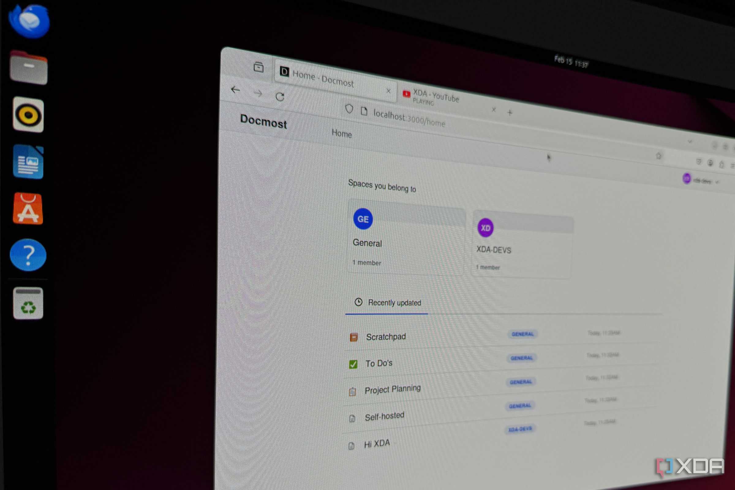 docmost running on ubuntu