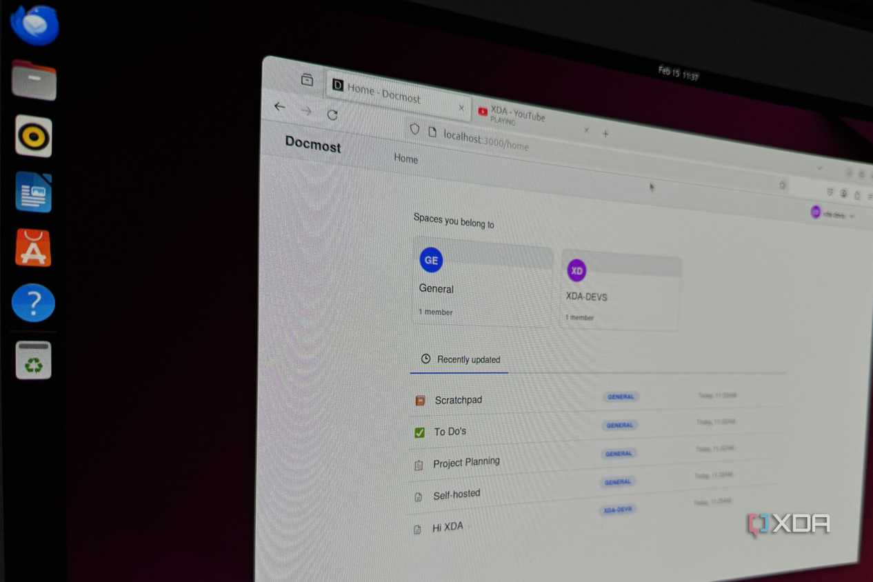 docmost running on ubuntu