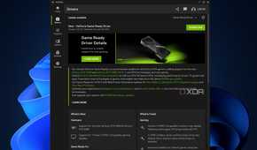 a driver update in the nvidia app