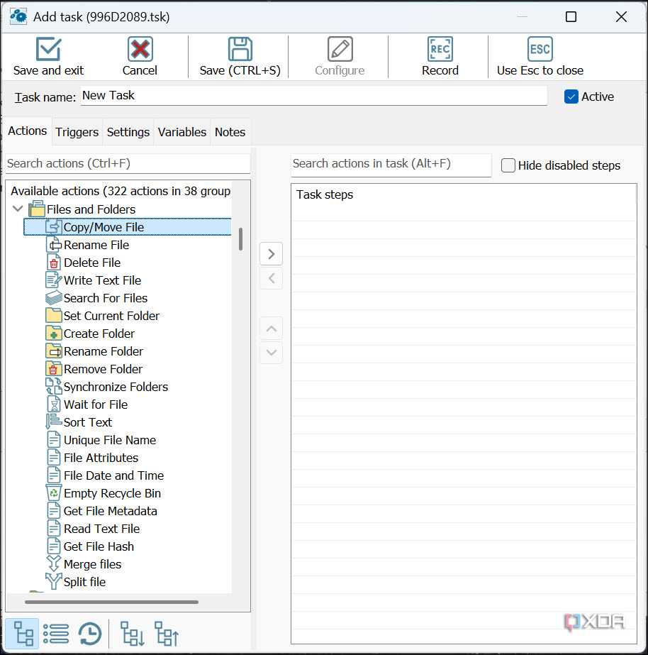 File Management through RoboTask
