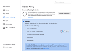 Firefox Shield standard setting