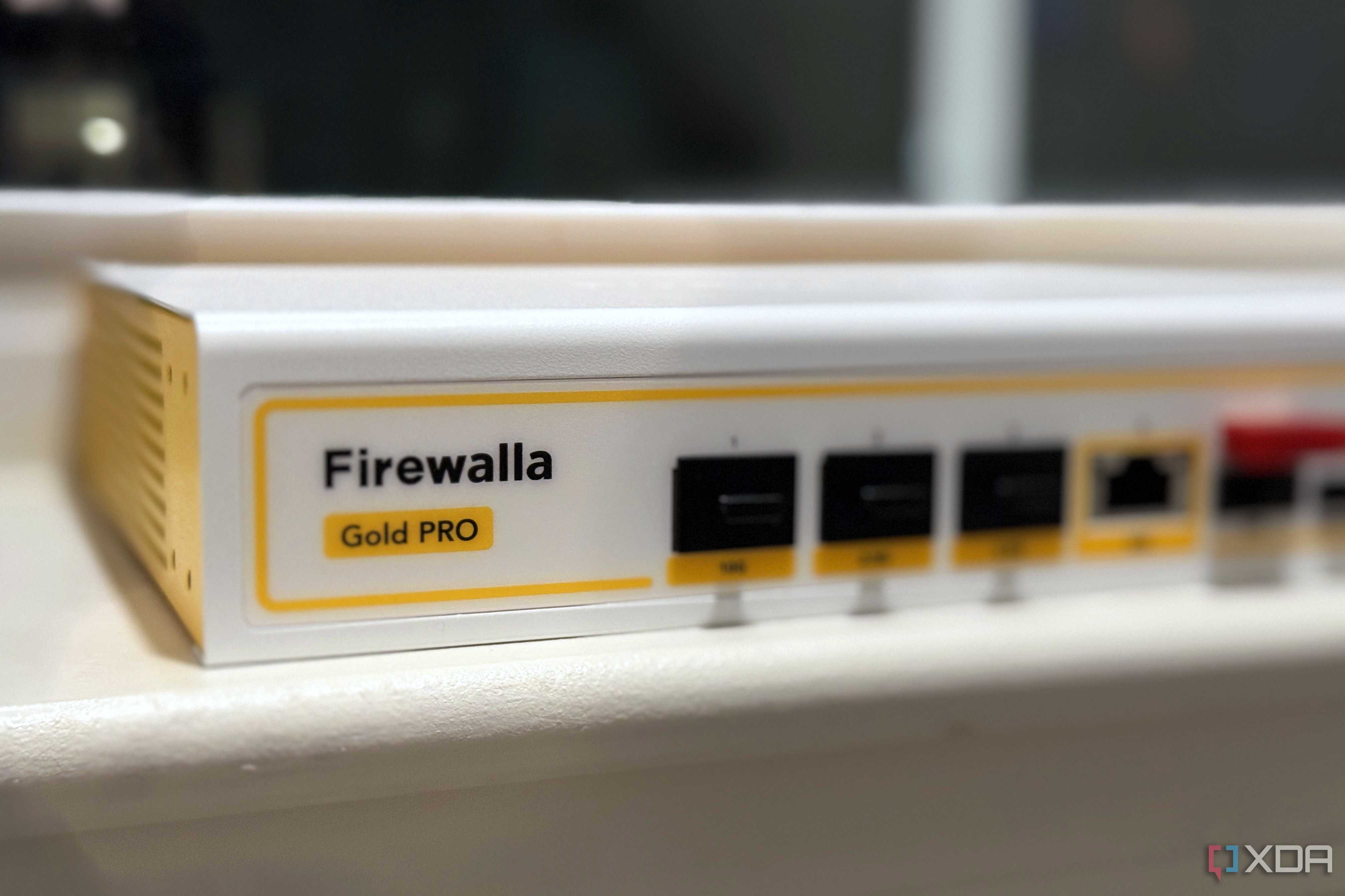 closeup of firewalla gold pro