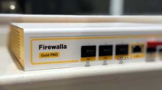 closeup of firewalla gold pro