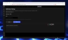 Editing the Notification settings on Frigate